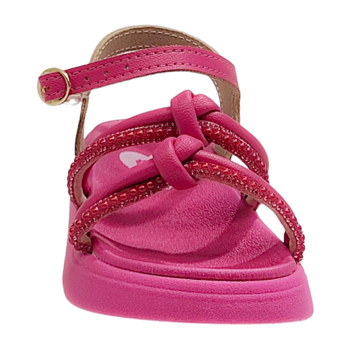 Sandália Papete Tira Ajustável Infanti Feminina Molekinha Rosa 1