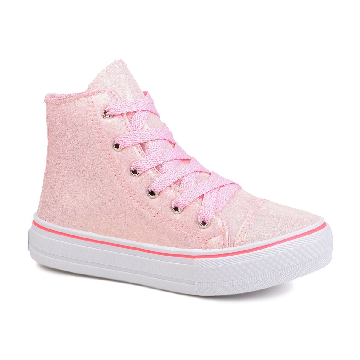 Tênis Botinha Cano Alto Menina Ykes Rosa