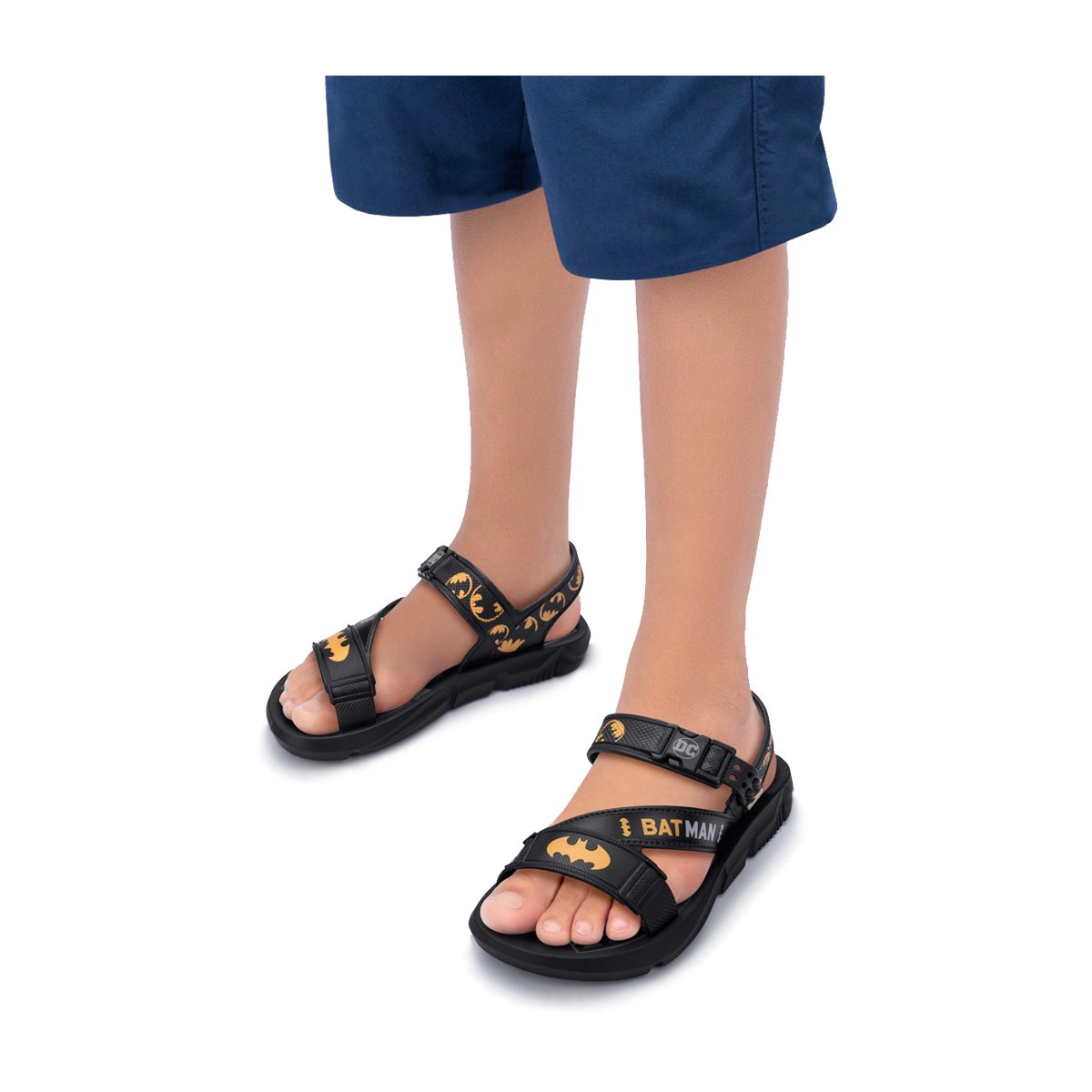 Sandália Batman com Brinde Lançador Menino Grendene Kids Preto 4