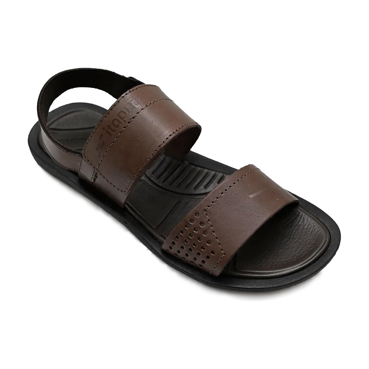 Sandália Slide em Couro Masculina Itapuã Marrom 3