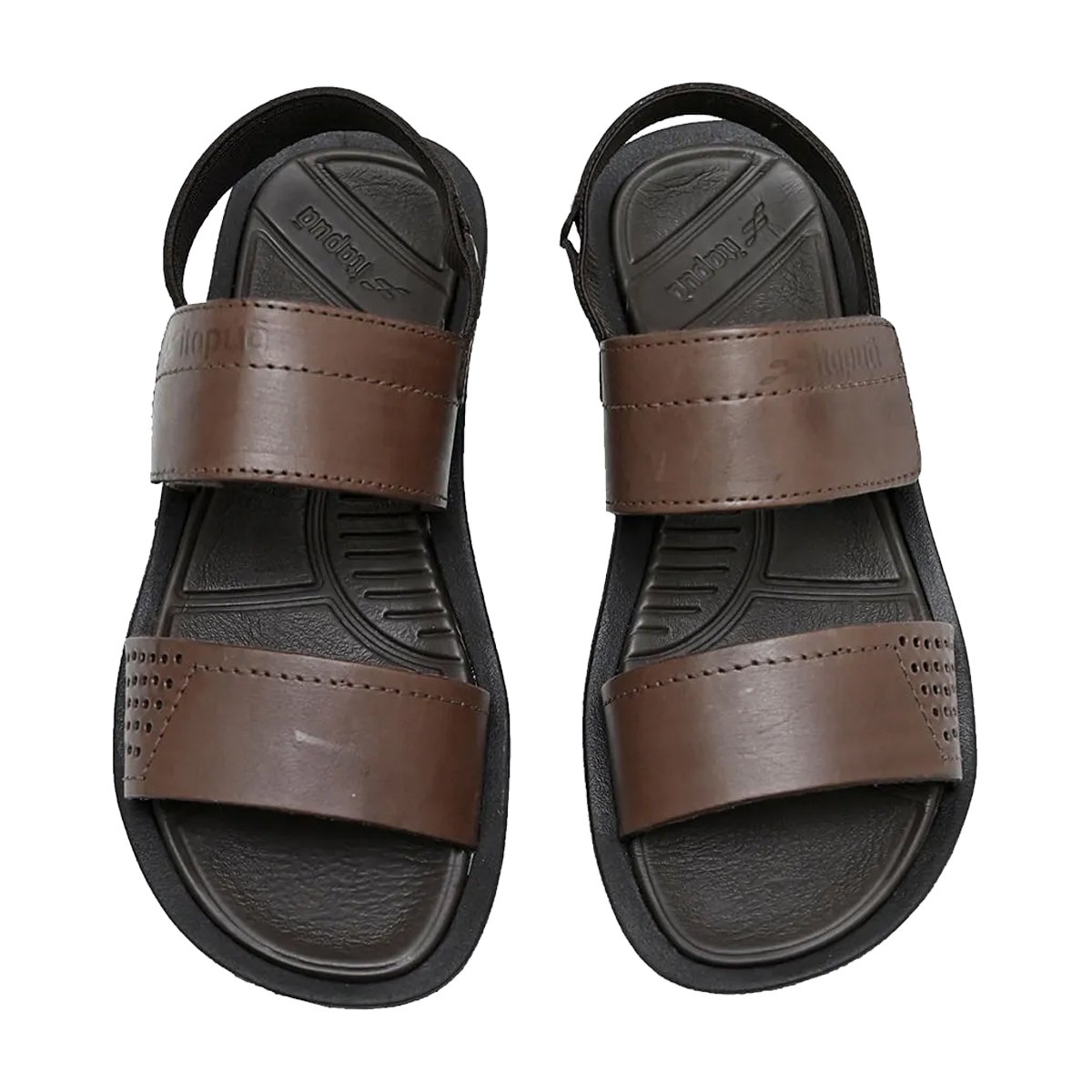 Sandália Slide em Couro Masculina Itapuã Marrom 5