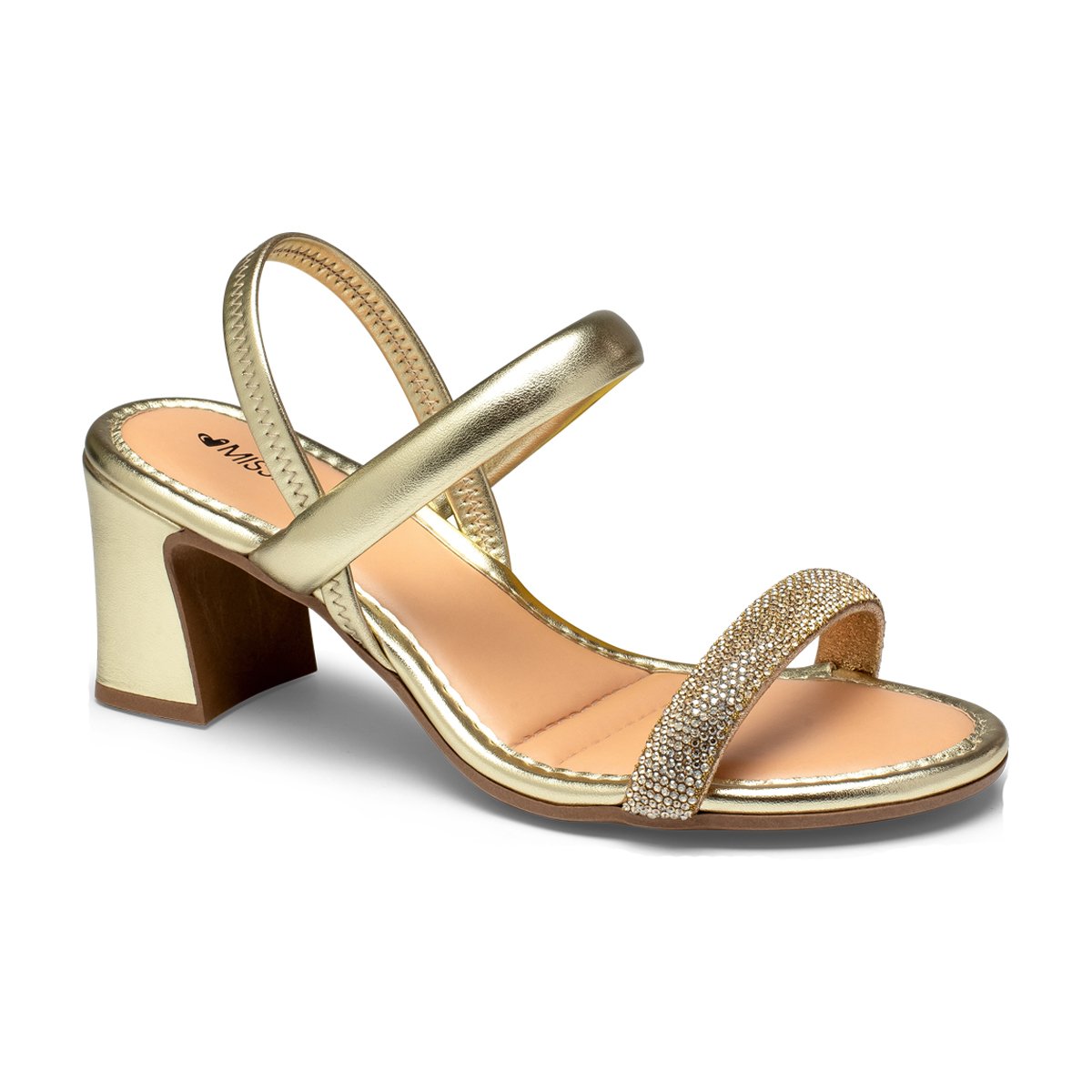 Sandália Feminina Sandalia Mississipi Salto Grosso Sandália Salto