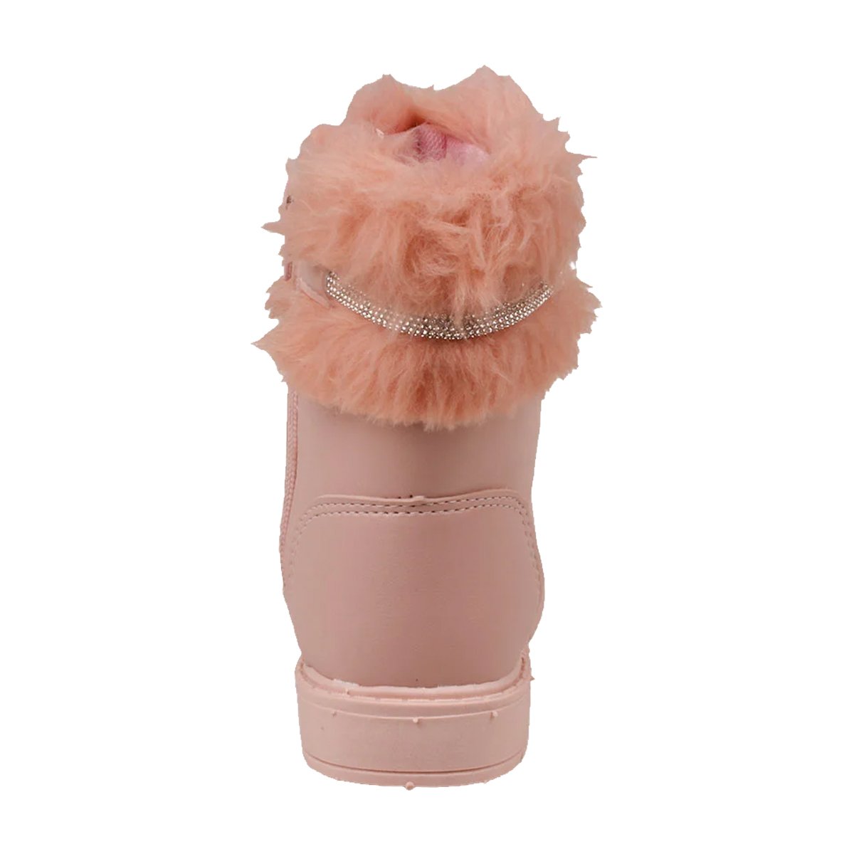 Botinha com Detalhe Felpudo Menina Doce Menina Rosa 4
