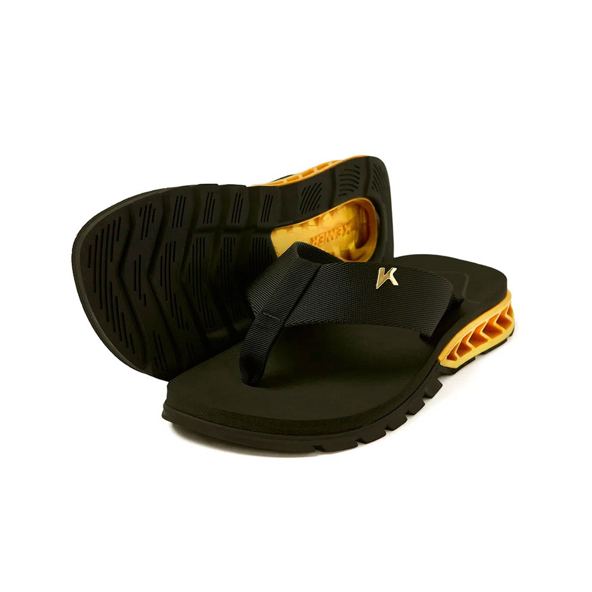 Chinelo de Dedo Mega Tratorado Masculino Rakka U1Pro Kenner Preto 2