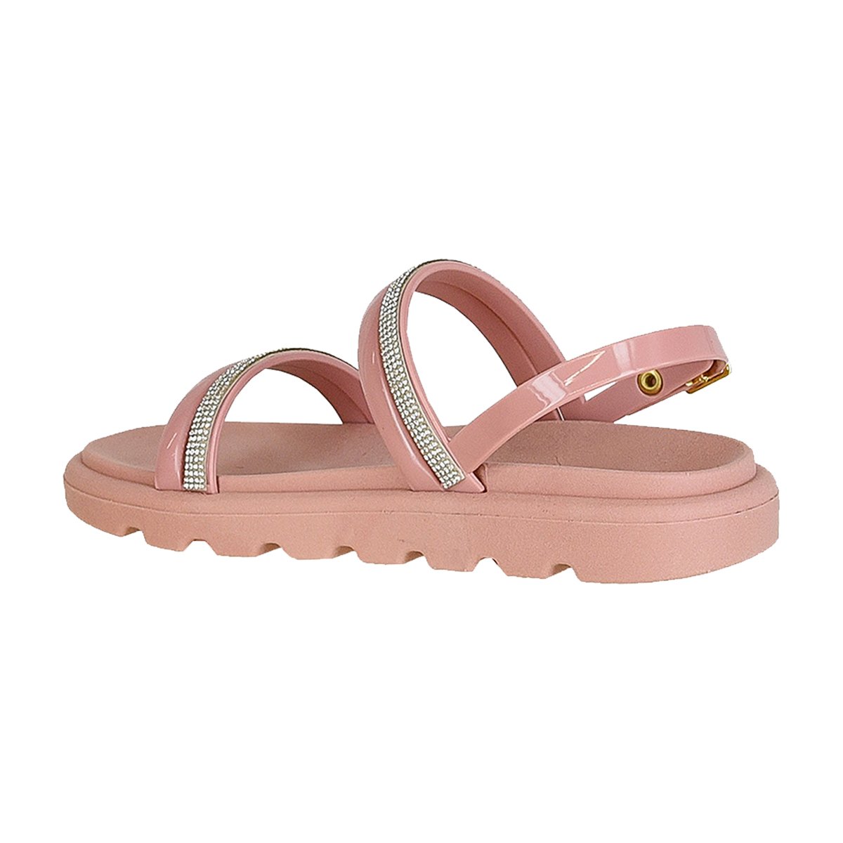 Sandália Papete com Ajuste Fivela Menina Luelua Rosa 5