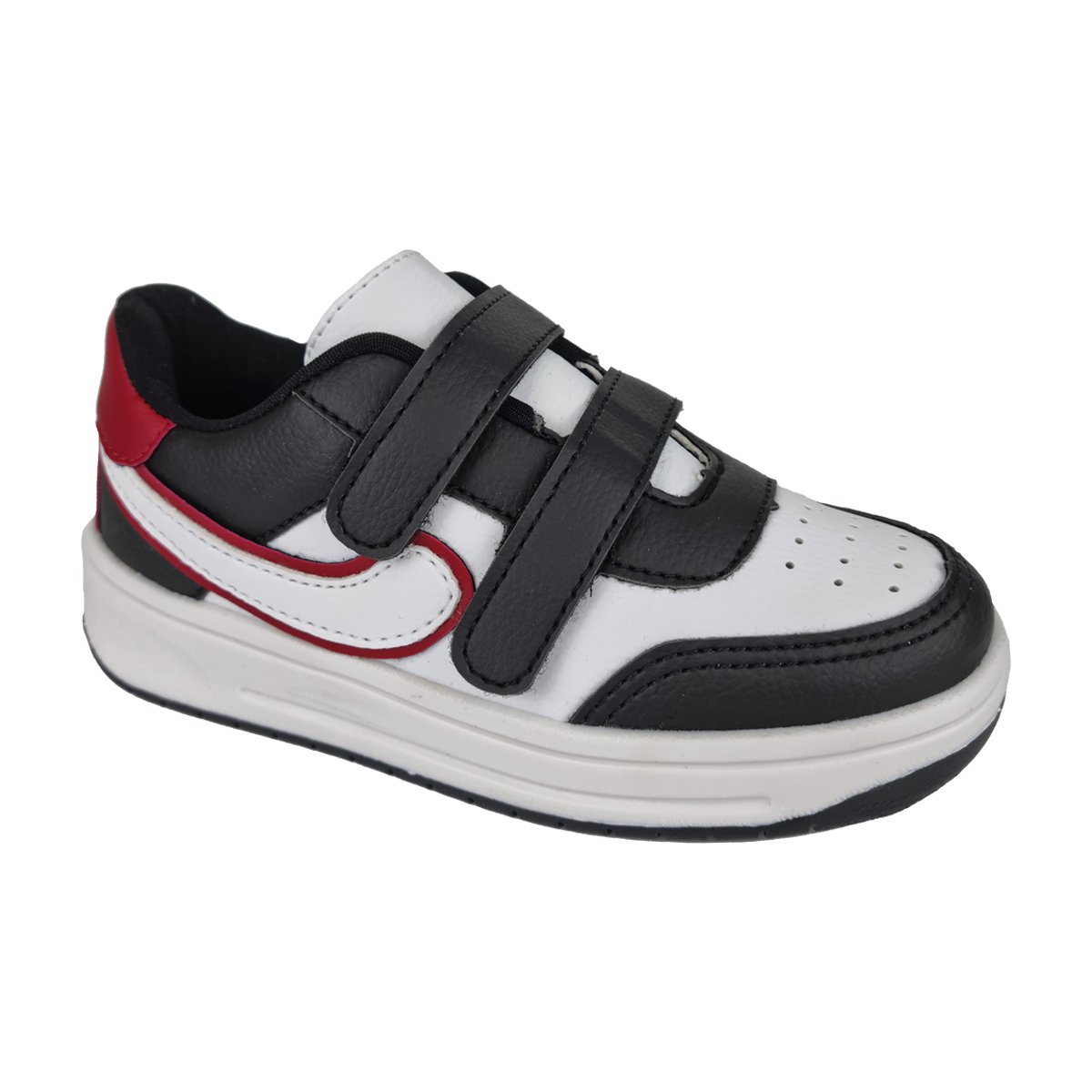 Tênis Casual Ajuste em Tiras Auto Colantes Menino Krisle Branco 1