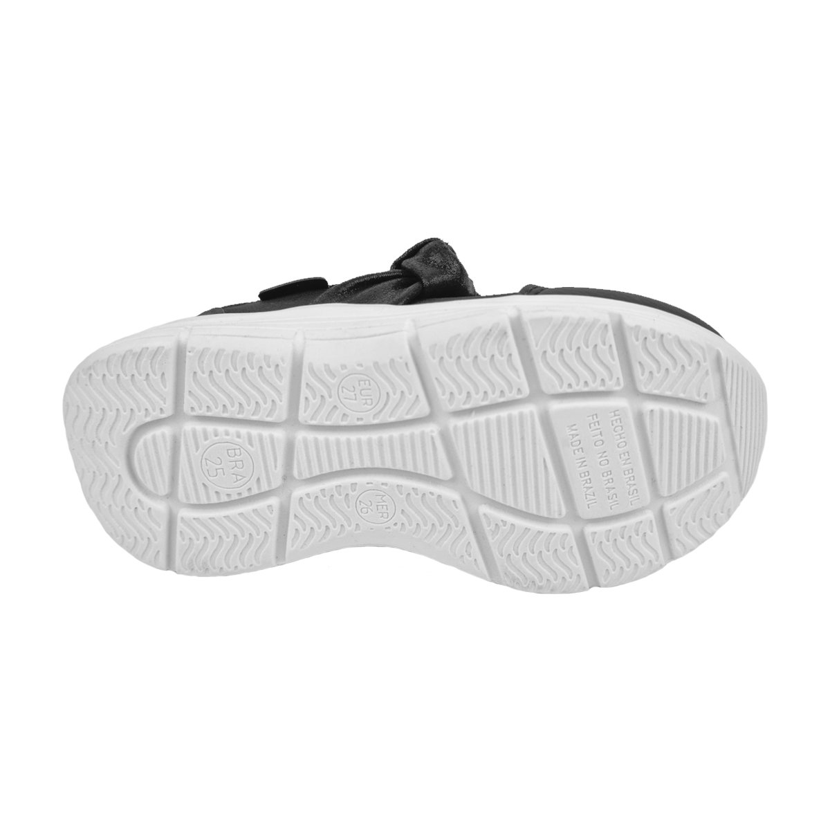 Tênis Casual Calce Fácil com Detalhe em Nó Menina Jump Happy Preto 4