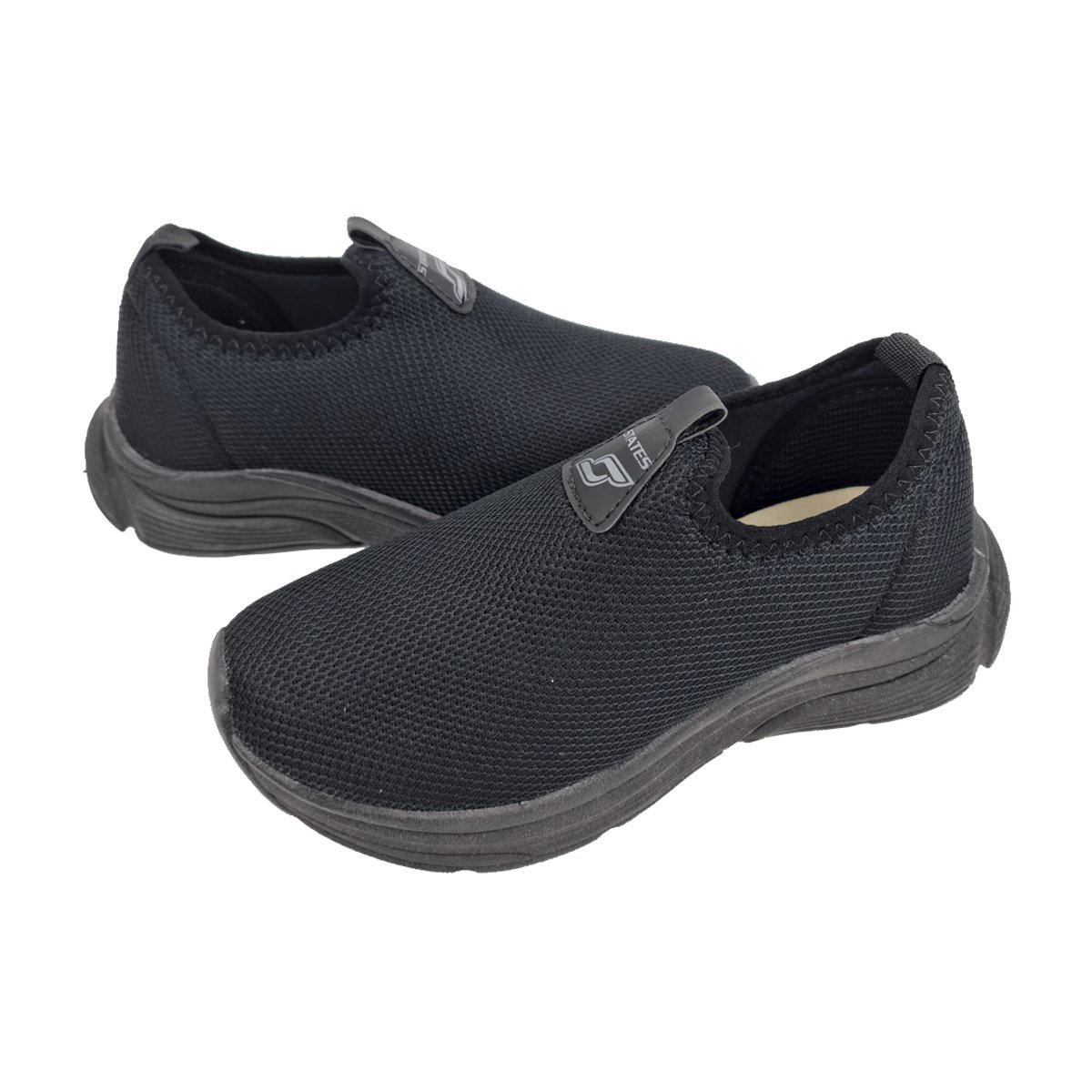 Tênis Esportivo Calce Fácil Unissex Infantil Botinho Preto 3