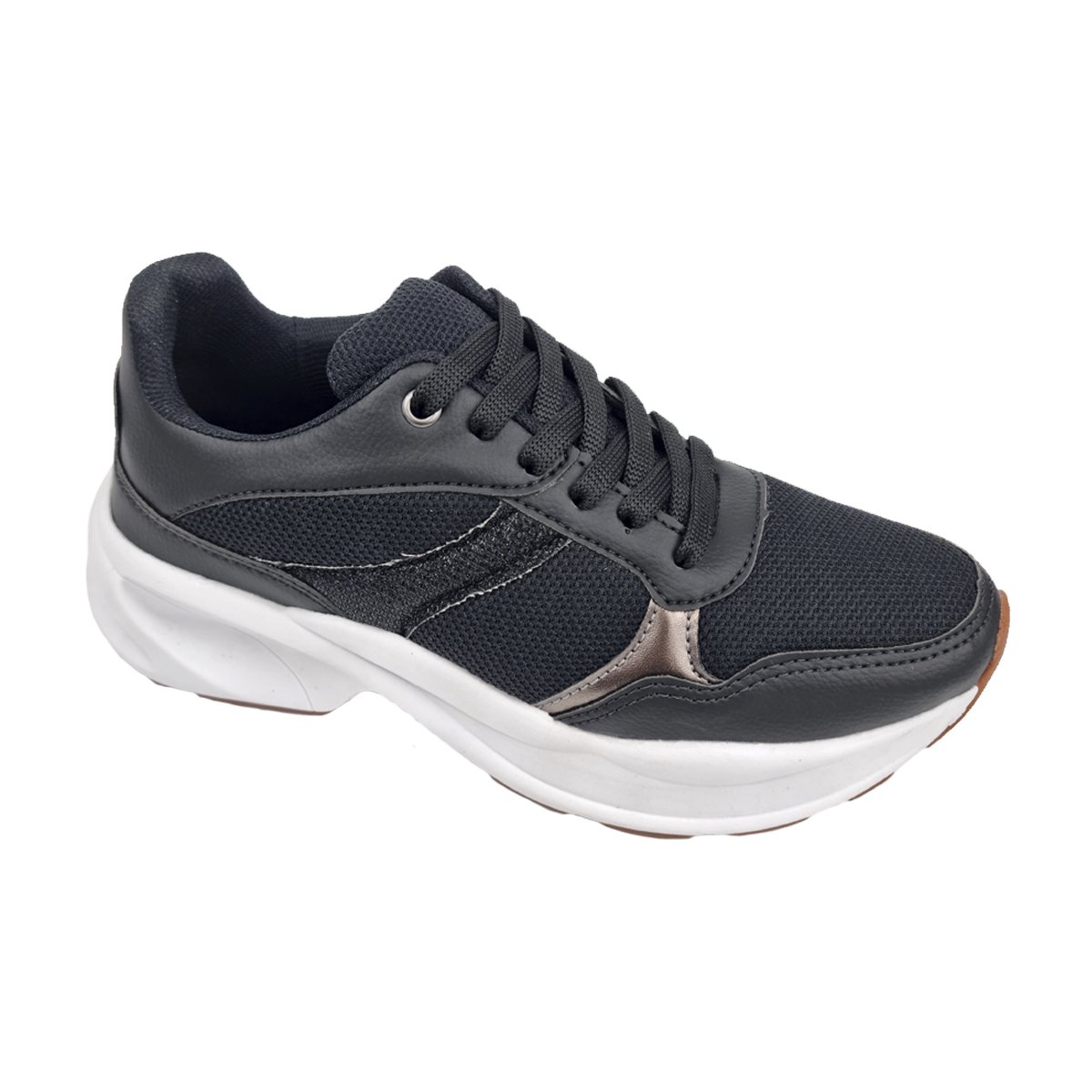 Tênis Casual Ultra Conforto Feminino Olimpak Preto 1