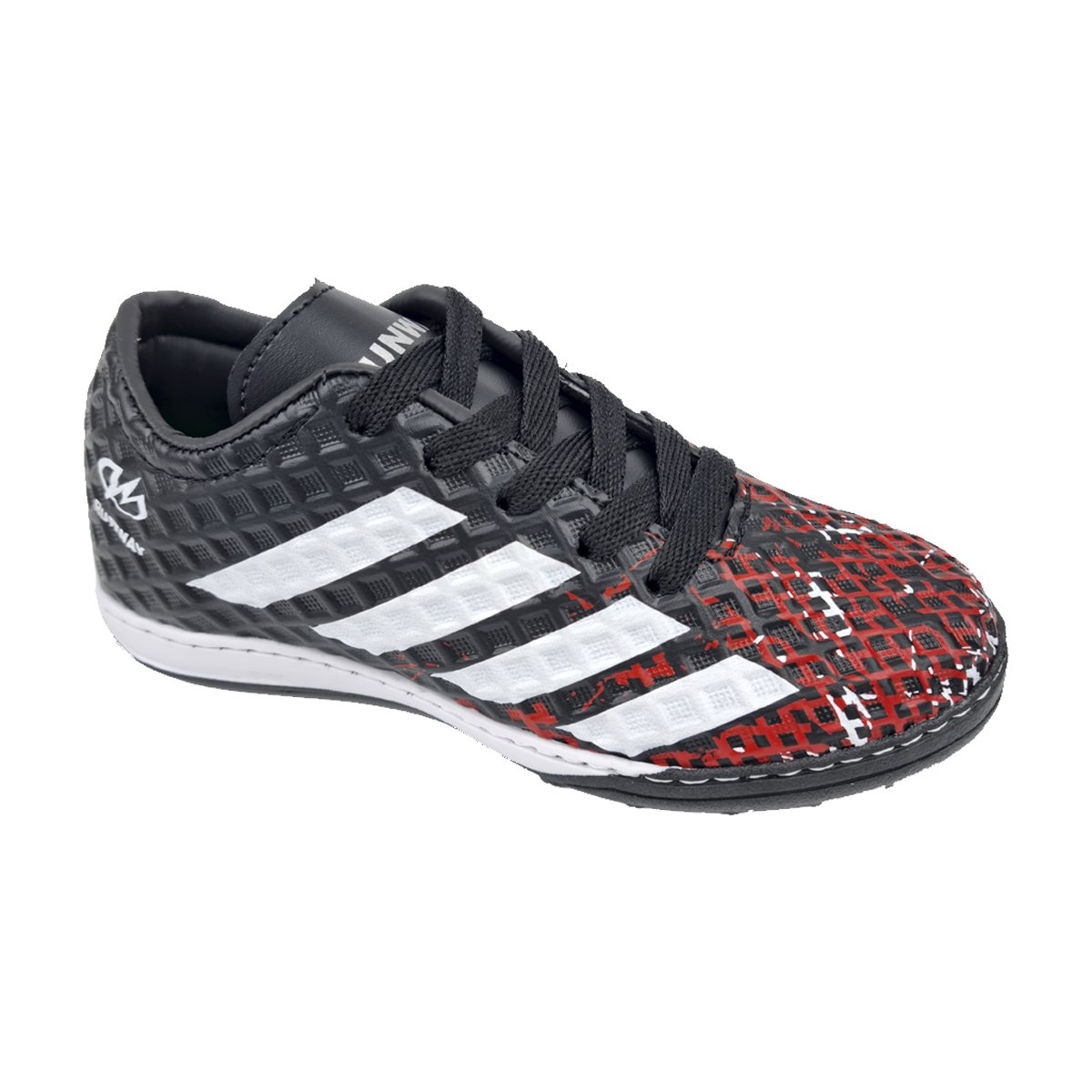 Chuteira Society Ajuste em Cadarço Menino Runwey Preto 1