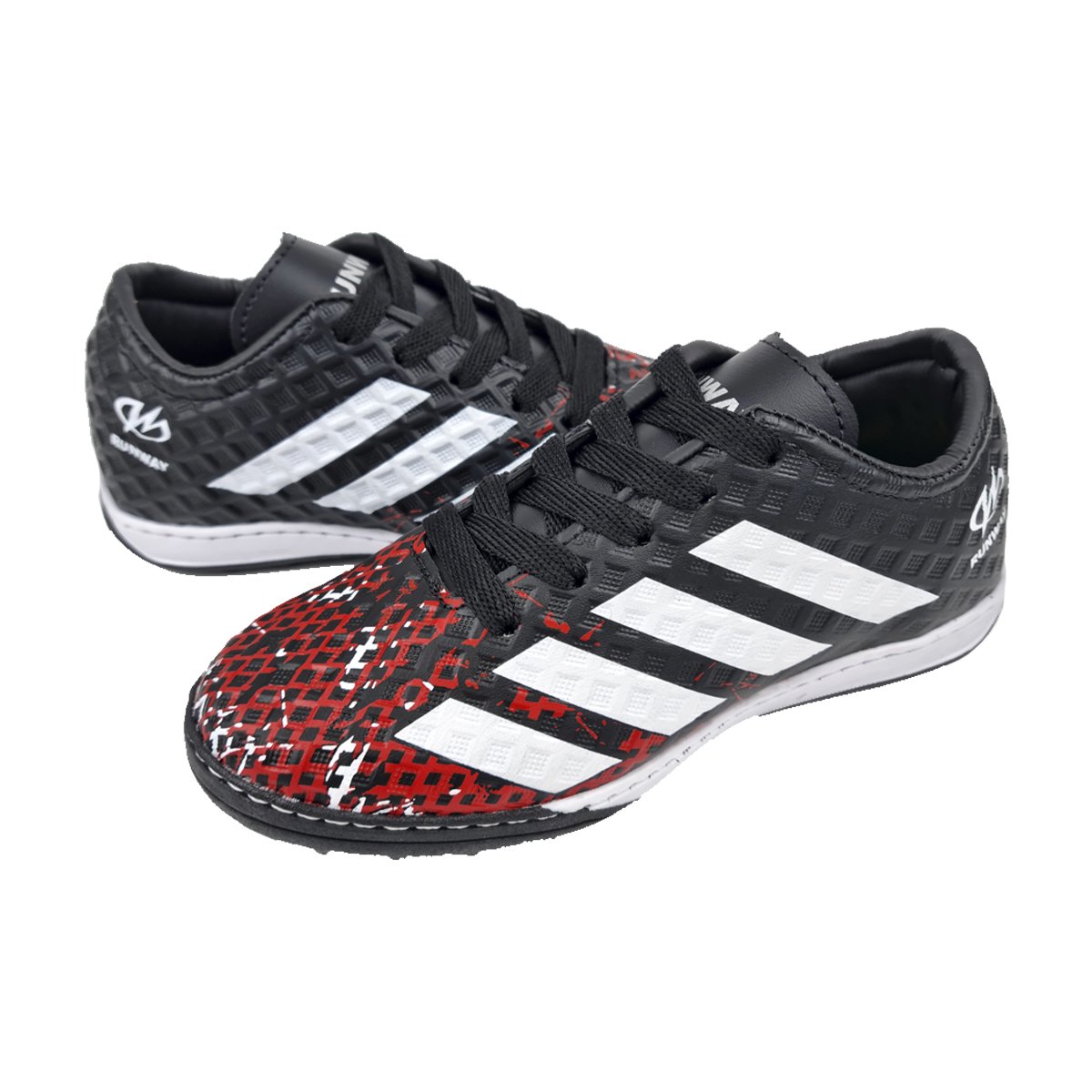 Chuteira Society Ajuste em Cadarço Menino Runwey Preto 3