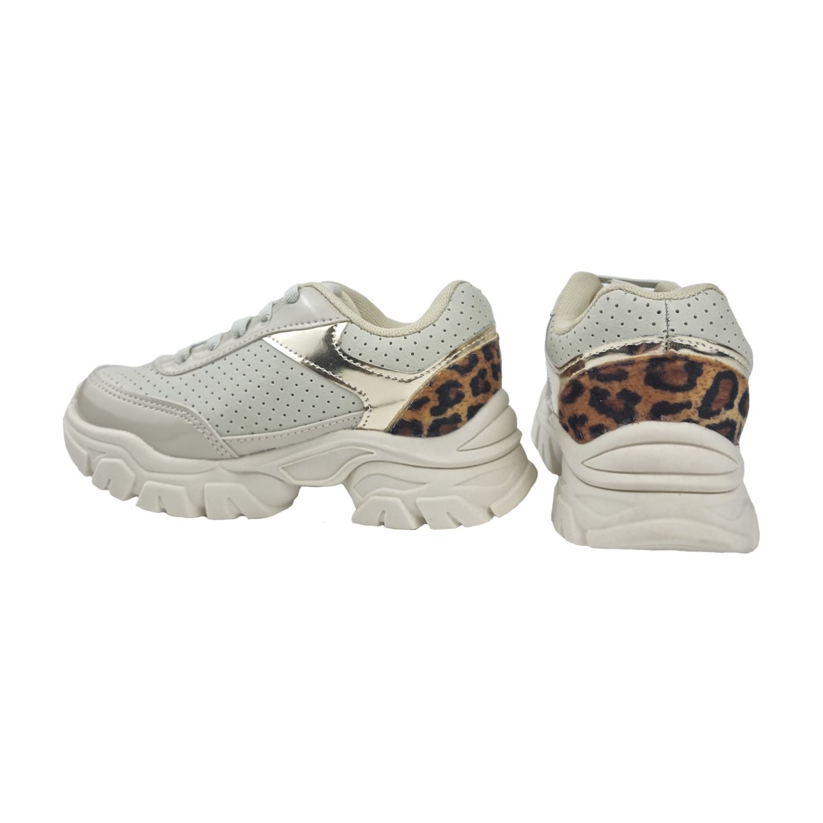 Tênis Infantil Sola Robusta Ajuste Elástico Menina Jet Kids Bege 4