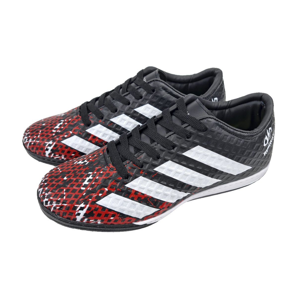 Chuteira Society Ajuste em Cadarço Masculino Runwey Preto 2