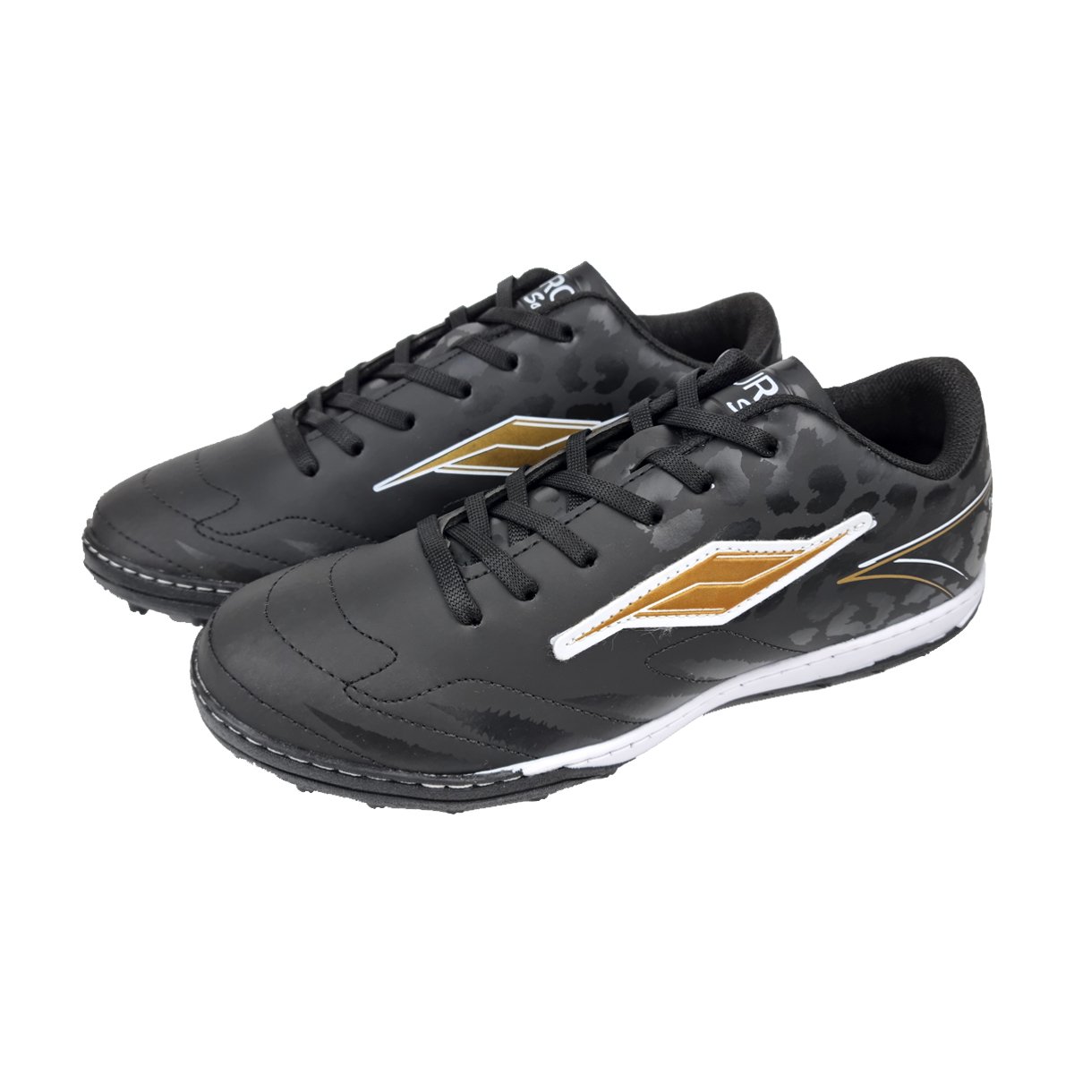 Chuteira Society Ajuste em Cadarço Masculina Euro Soccer Preto 2