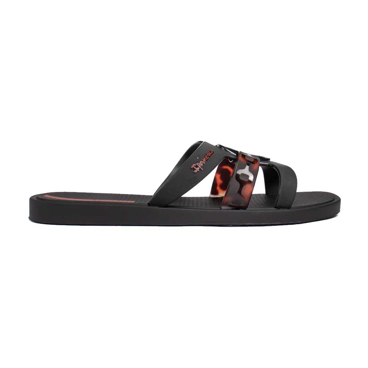 Chinelo Slide Estampa Tartaruga Feminino Ipanema Preto 3