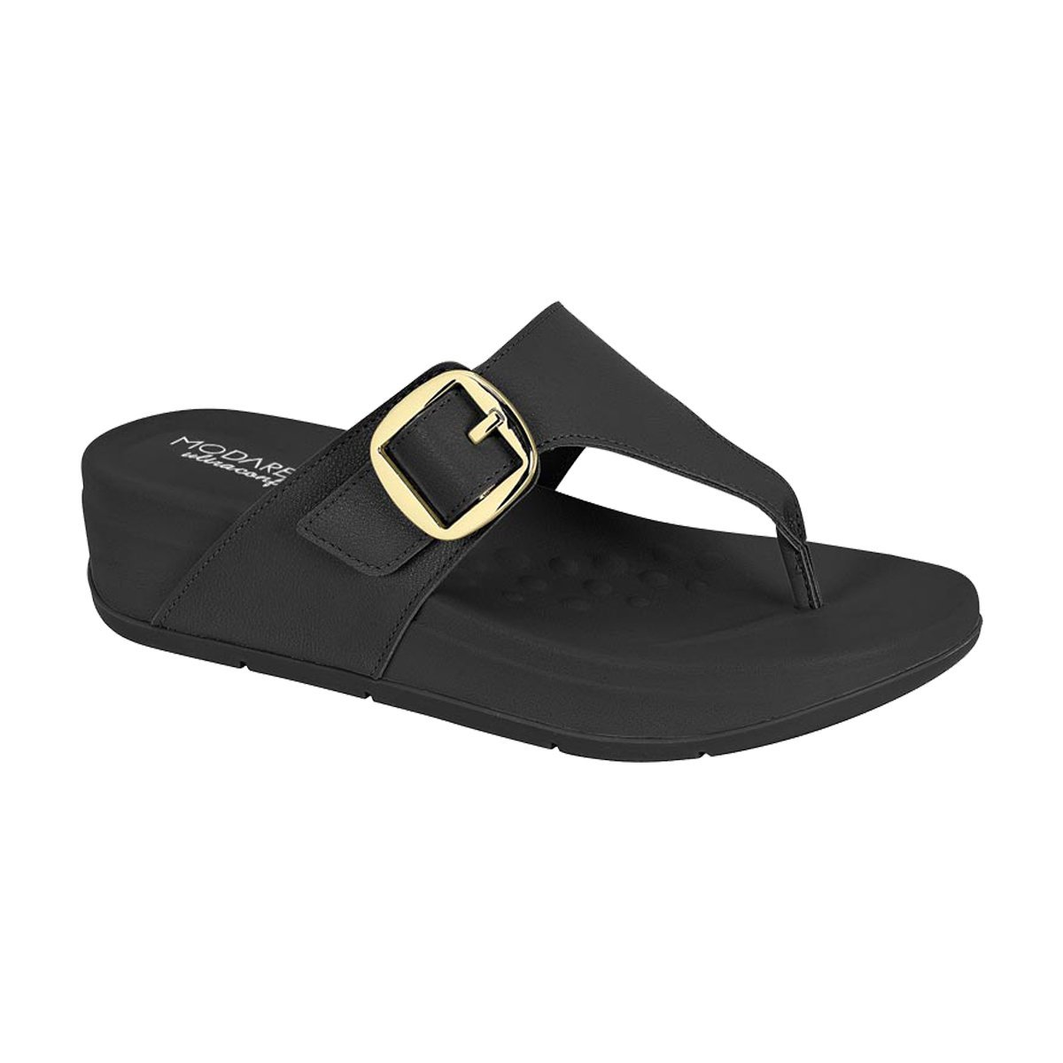 Sandália de Dedo Conforto Feminina Modare Preto 1