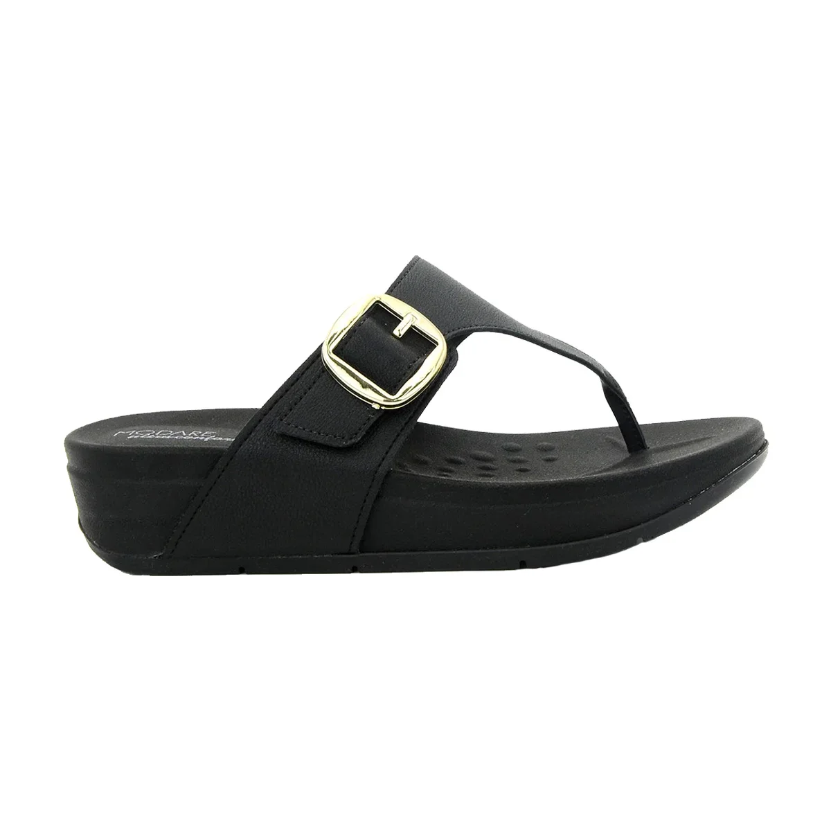 Sandália de Dedo Conforto Feminina Modare Preto 2