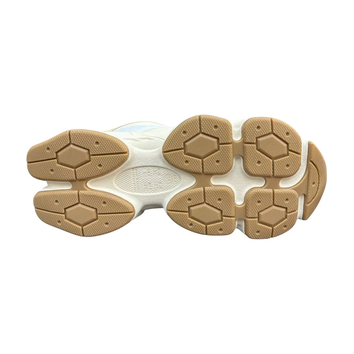 Tênis Esportivo Estiloso Comfort Feminino Ramarim Coconut/Branco 7