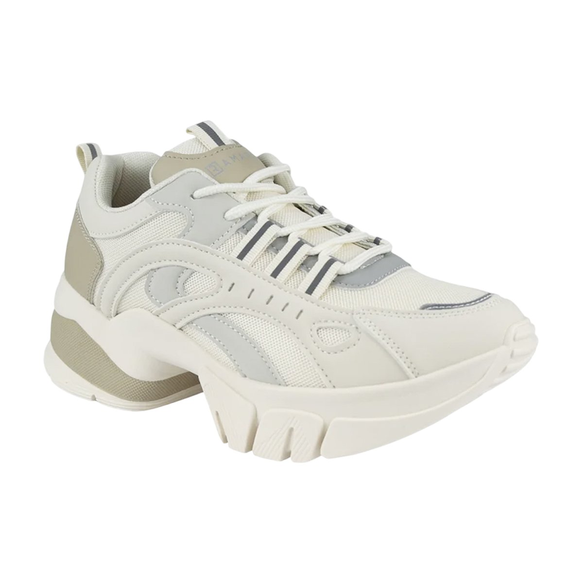 Tênis Casual Plataforma Feminino Ramarim Ouro/Natural 2