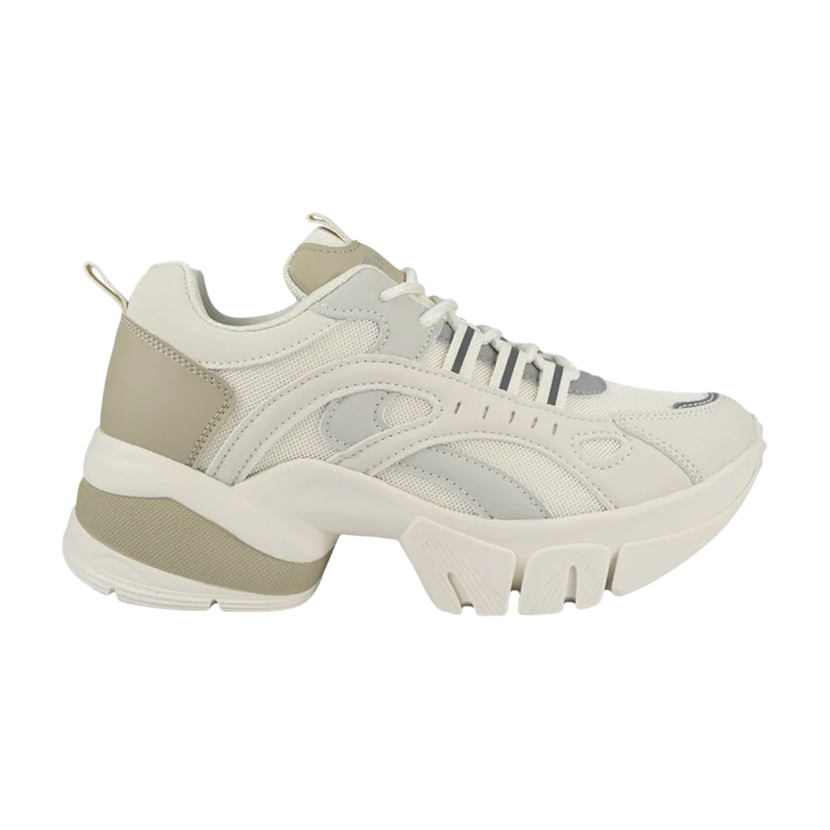 Tênis Casual Plataforma Feminino Ramarim Ouro/Natural 3