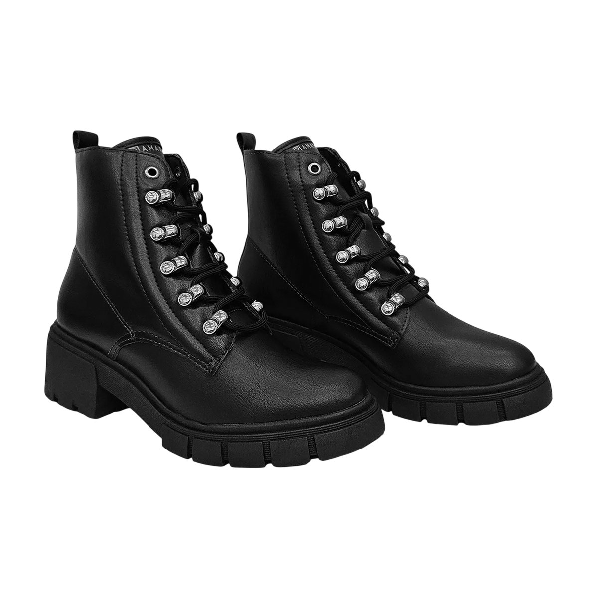 Bota Cano Baixo Sola Tratorada Feminina Ramarim Preto 3