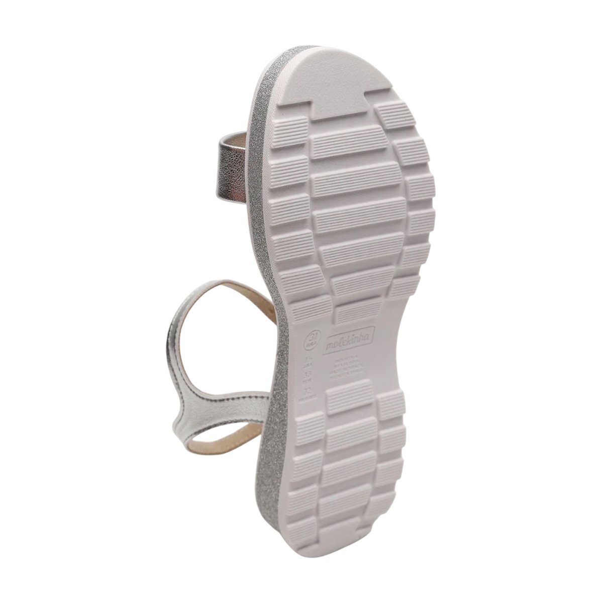 Sandália Flatform com Ajuste em Fivela Menina Molekinha Prata/Metalizado 5