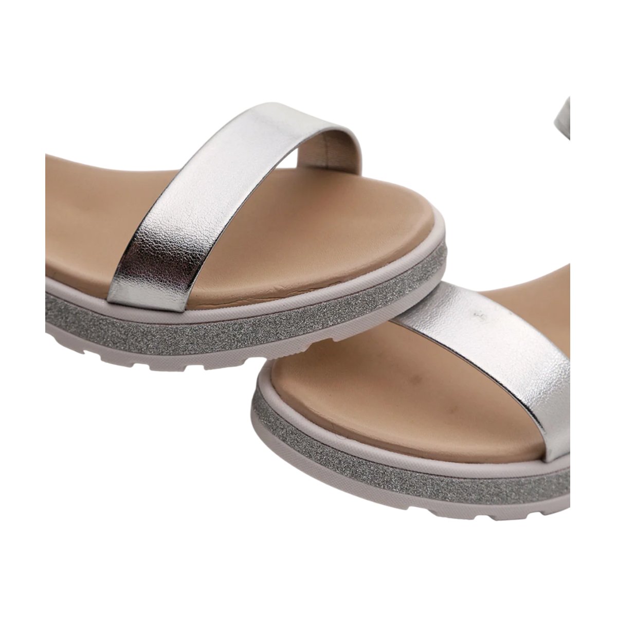 Sandália Flatform com Ajuste em Fivela Menina Molekinha Prata/Metalizado 7