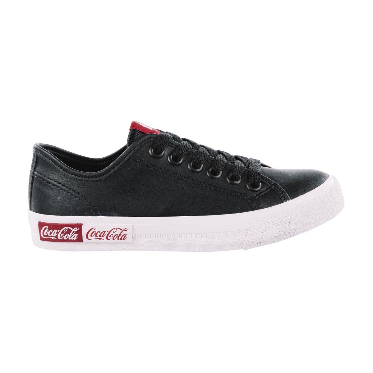 Tênis Casual Confortável Feminino Coca-Cola Preto 1