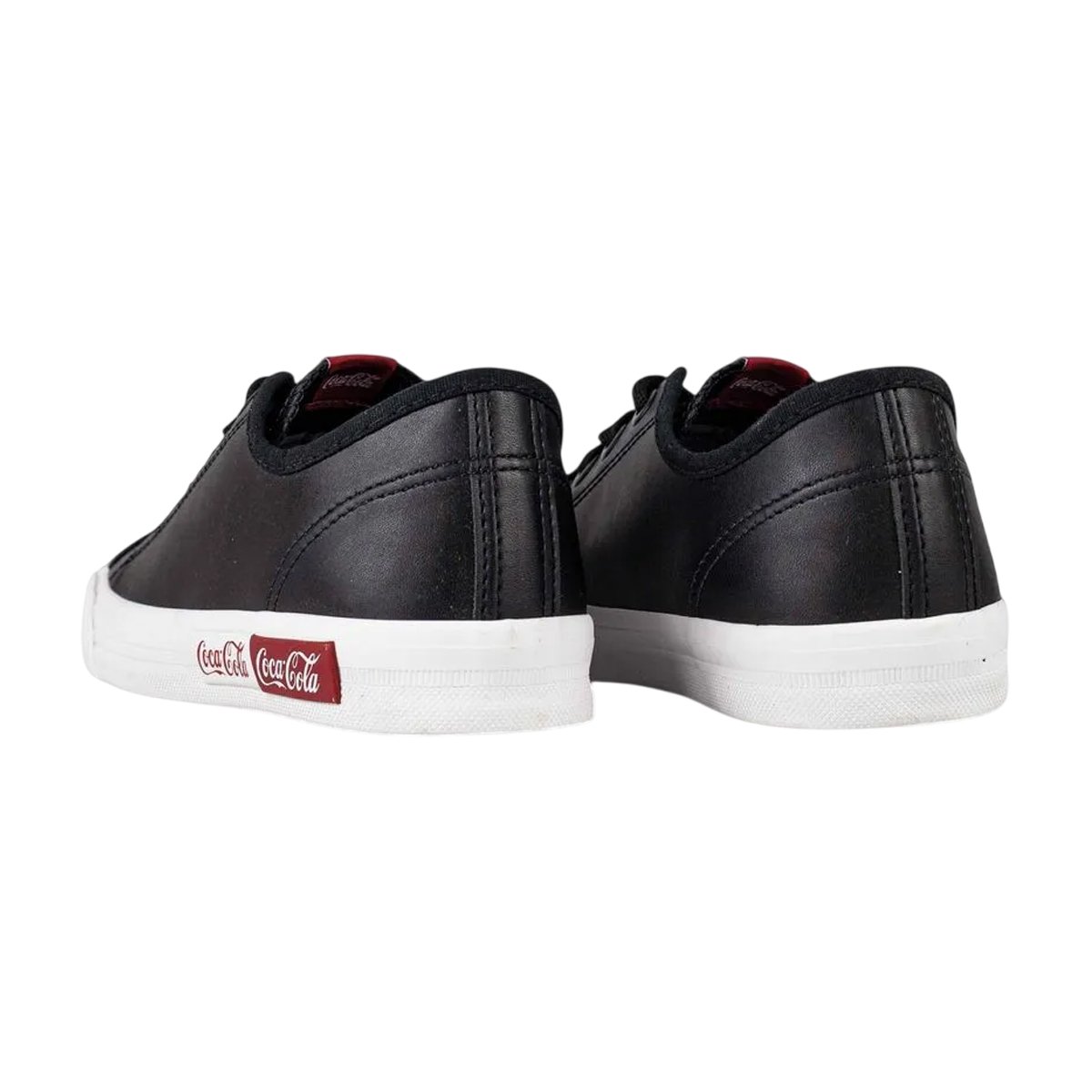 Tênis Casual Confortável Feminino Coca-Cola Preto 4