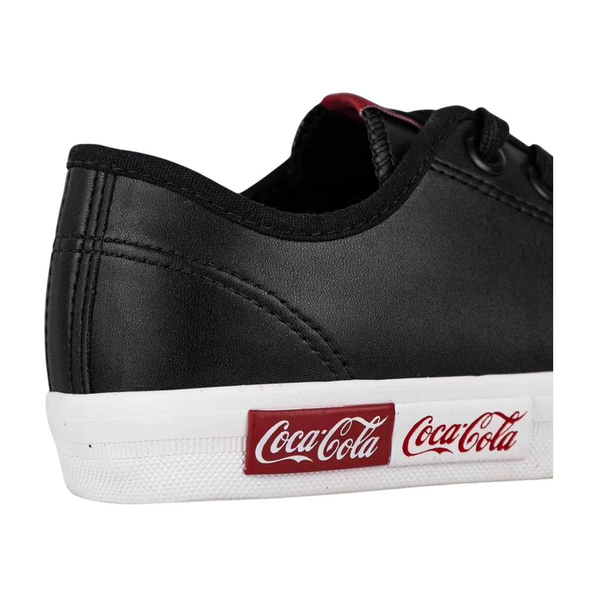 Tênis Casual Confortável Feminino Coca-Cola Preto 5