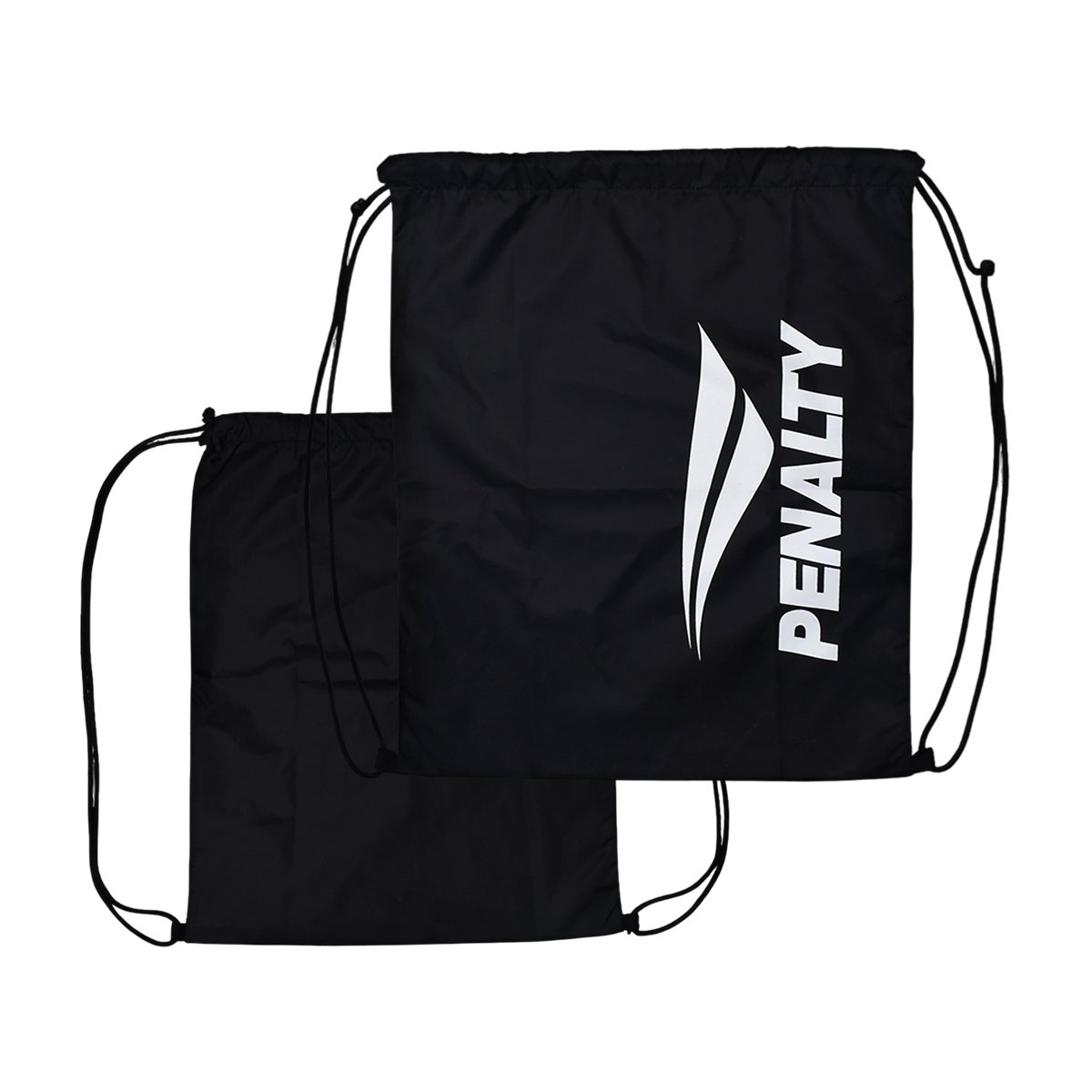 Bolsa de Academia Alça Ajustável em Cordão Unissex Penalty Preto/Branco 3