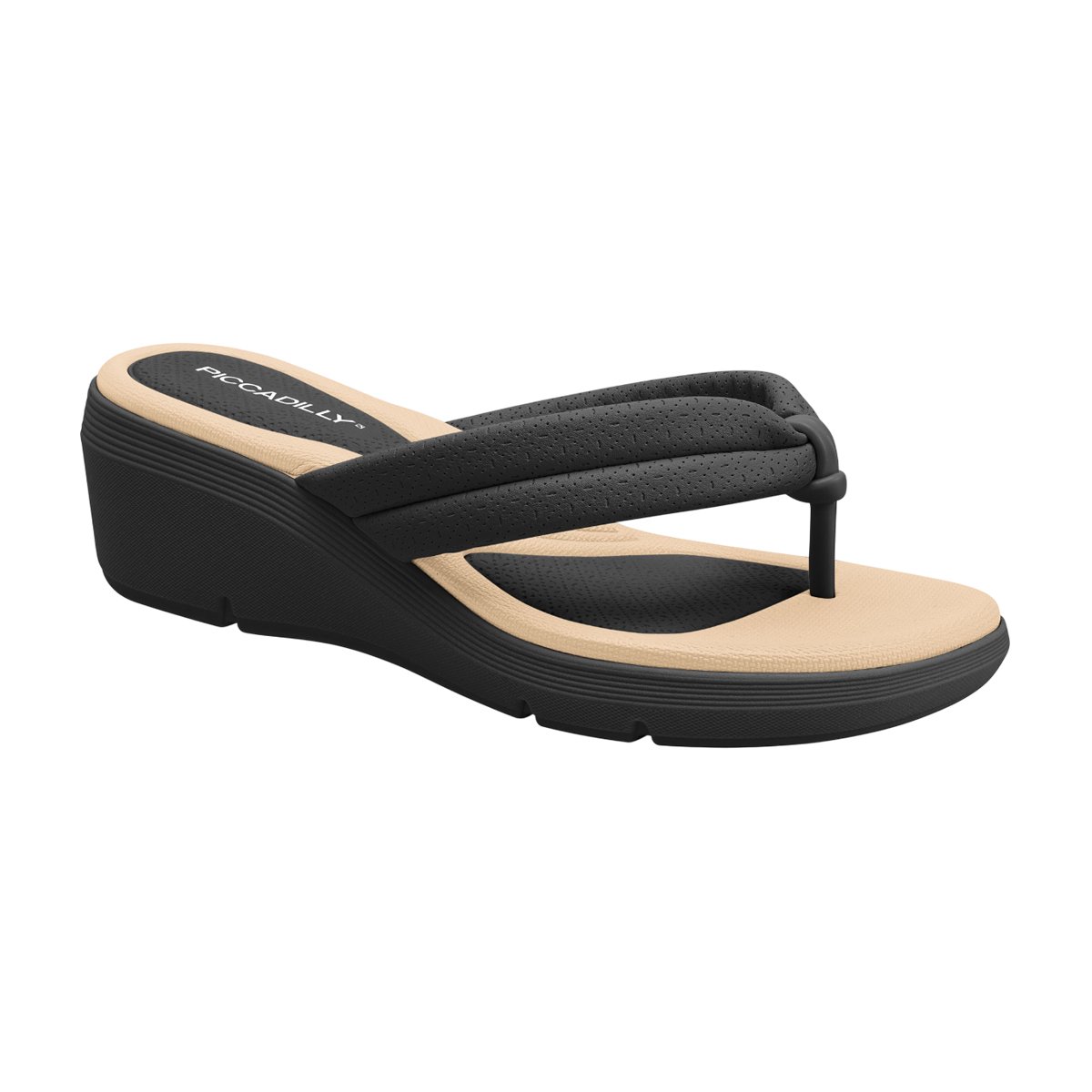 Chinelos De Salto Anabela Tamanco Chinelo Piccadilly Salto Anabela