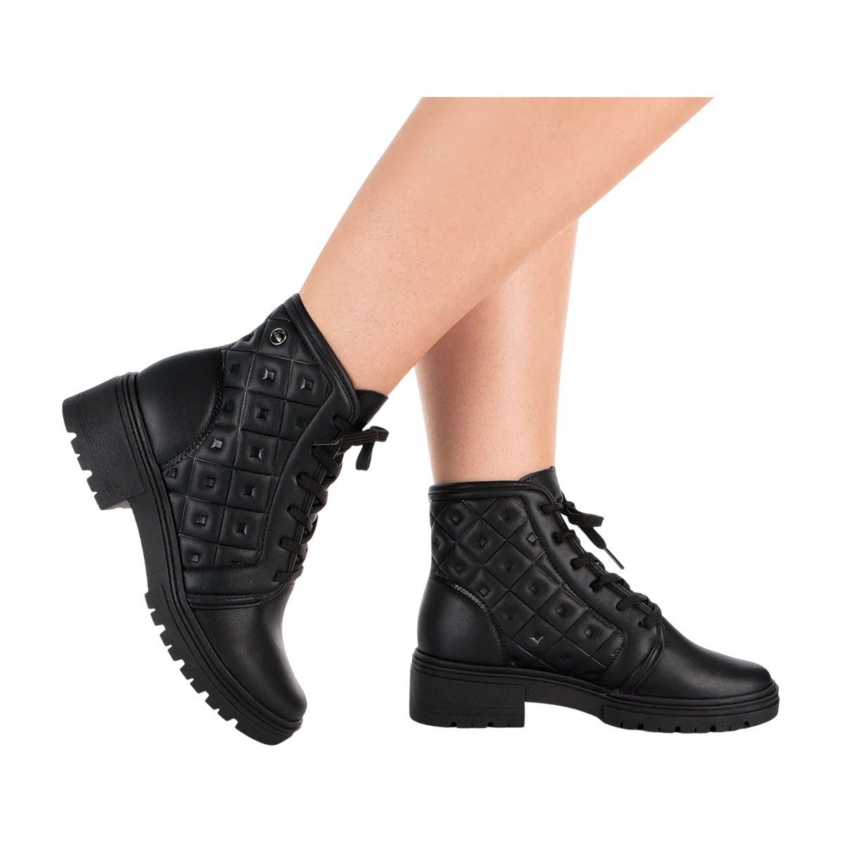 Bota Coturno Cano Baixo Feminina Dakota Preto 7