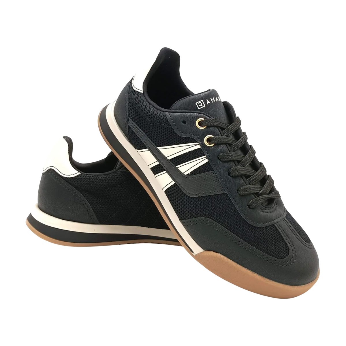 Tênis Casual Confortável Feminino Ramarim Preto/Coconut 7