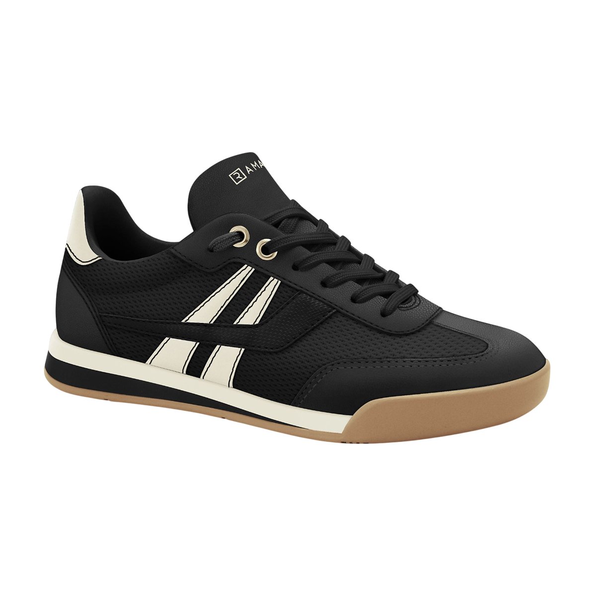 Tênis Casual Confortável Feminino Ramarim Preto/Coconut 1