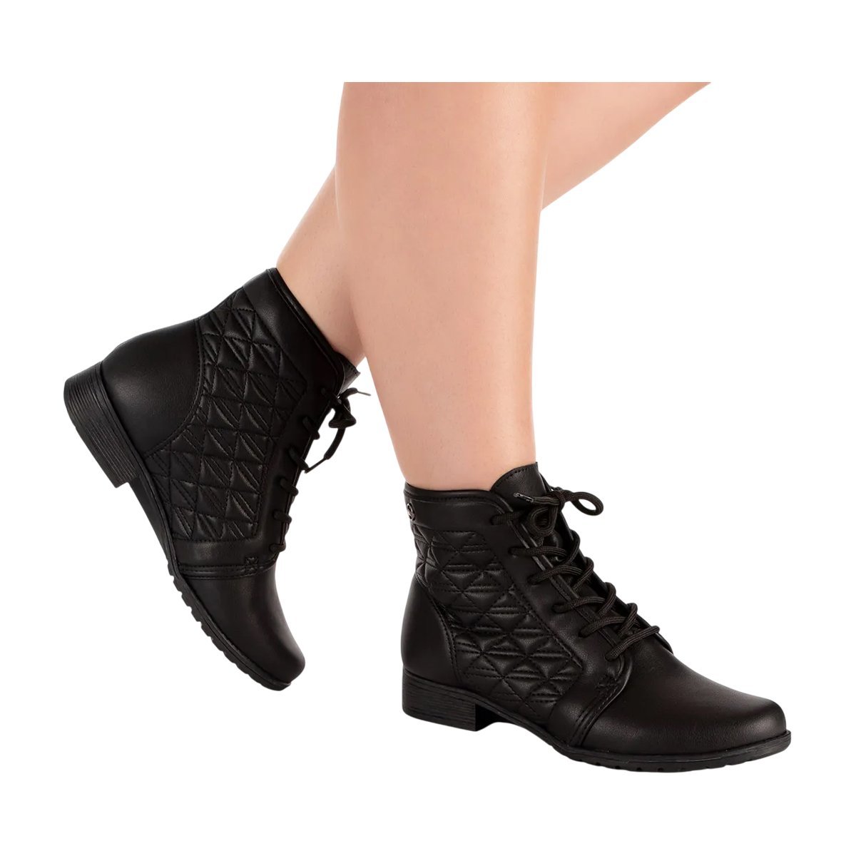 Bota Feminina Dakota Cano Curto Confortável Preto