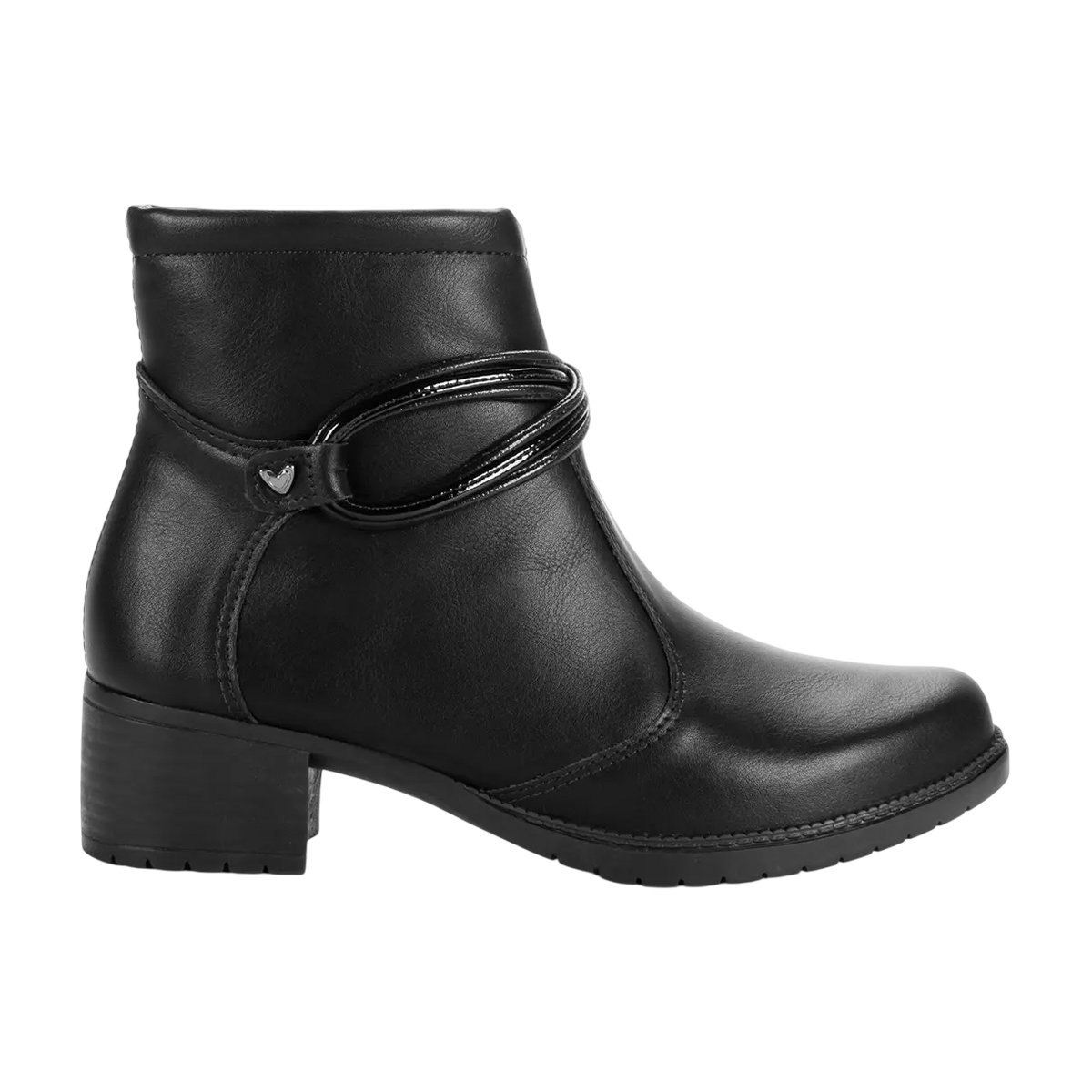 Bota Mississipi Cano Curto Salto Baixo Conforto Feminina Preto 2