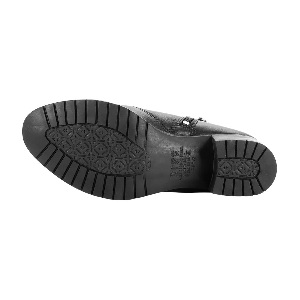 Bota Mississipi Cano Curto Salto Baixo Conforto Feminina Preto 4