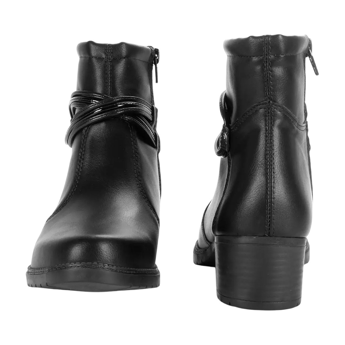 Bota Mississipi Cano Curto Salto Baixo Conforto Feminina Preto 5