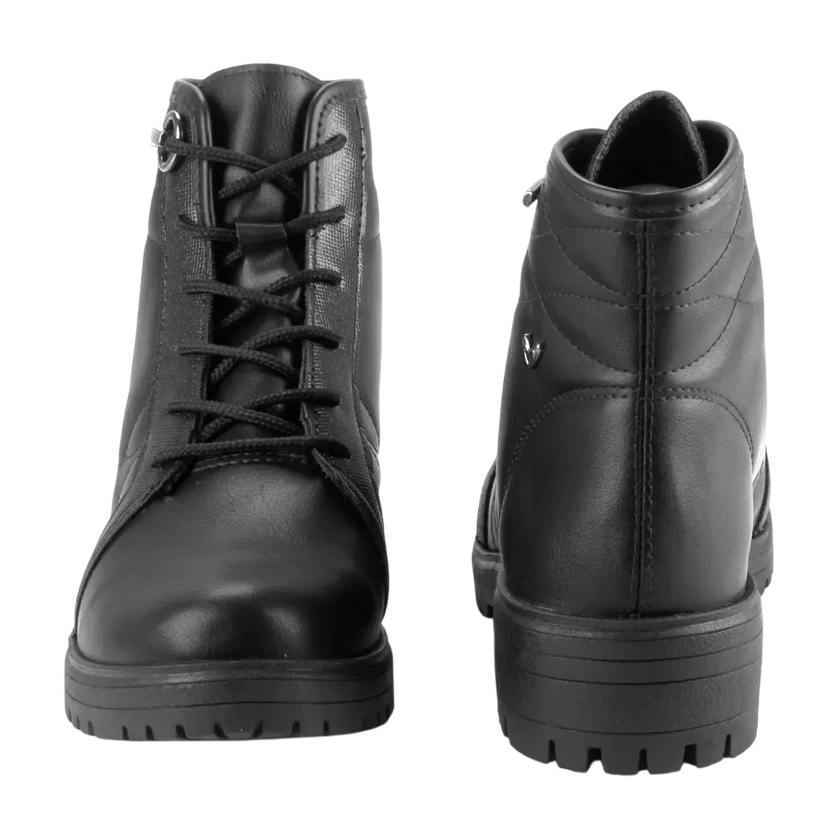 Bota Coturno Feminina Mississipi Cano Médio Confortável Preto 5