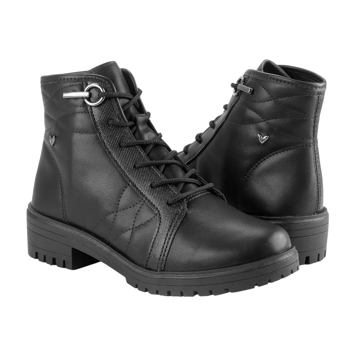 Bota Coturno Feminina Mississipi Cano Médio Confortável Preto 7
