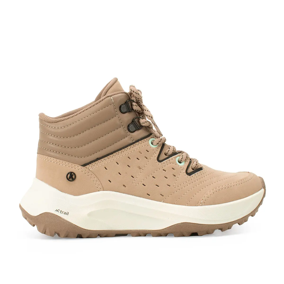 Tênis Bota Adventure Feminina Kolosh Leve Caminhada Nude/Preto