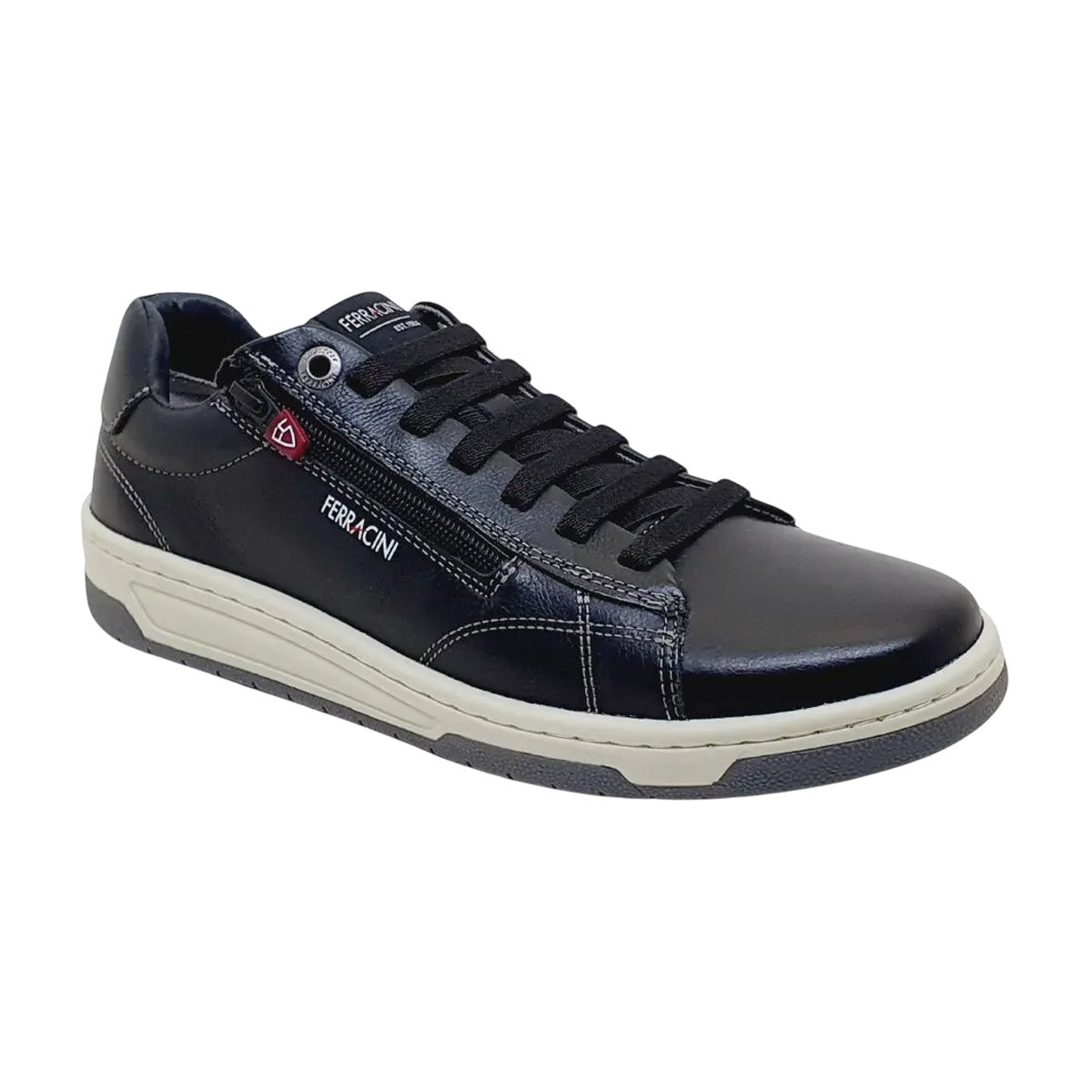 Sapatênis Masculino Ferracini Couro Zíper Casual Conforto Chocolate 2