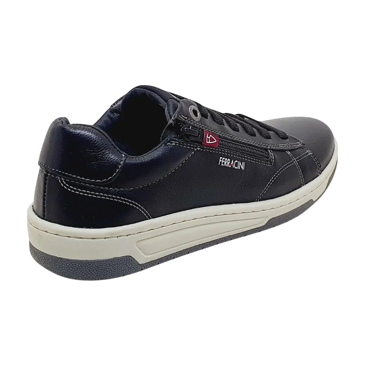 Sapatênis Masculino Ferracini Couro Zíper Casual Conforto Chocolate 3