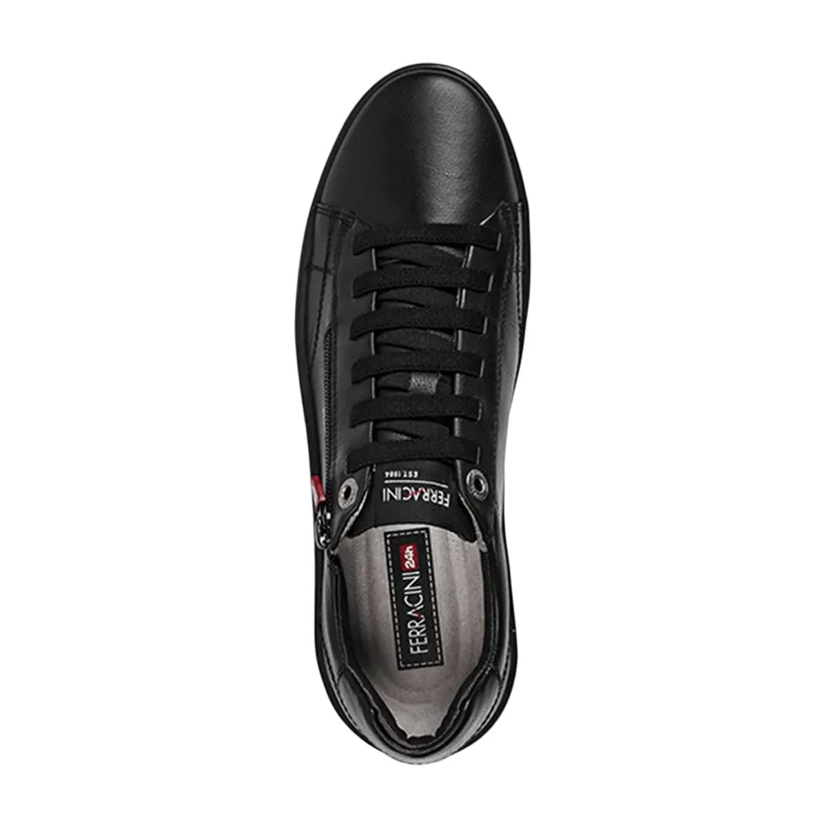 Sapatênis Masculino Ferracini Couro Zíper Casual Conforto Preto 3