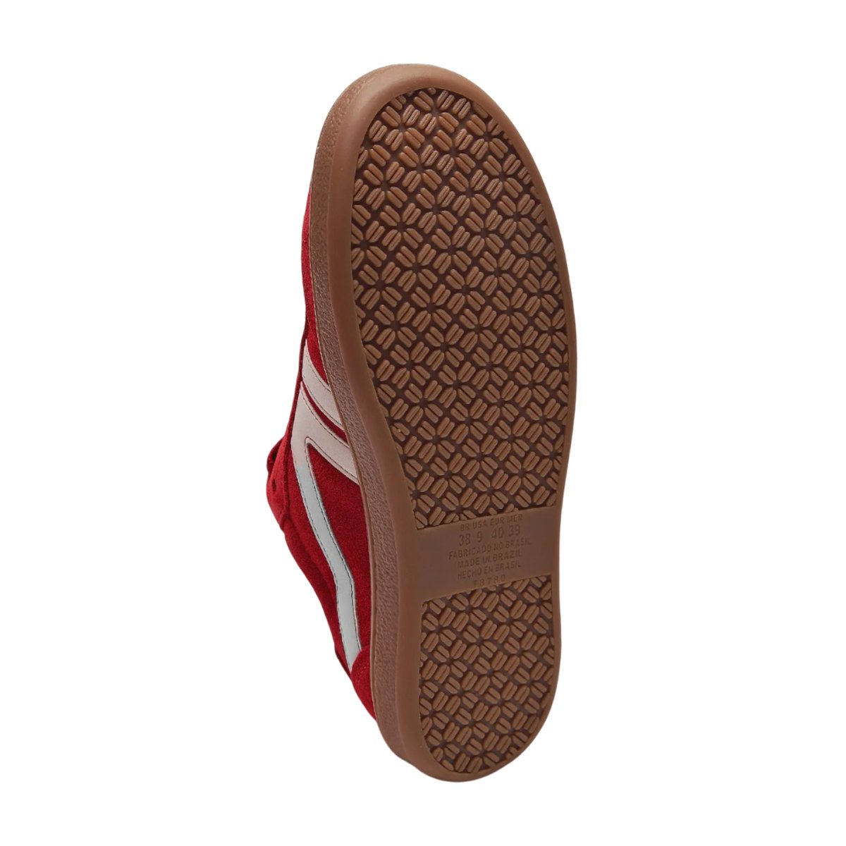 Tênis Feminino Dakota Casual Confortável Estiloso Cadarço Grosso Tendência 2025 Vermelho/Creme/Camel 5