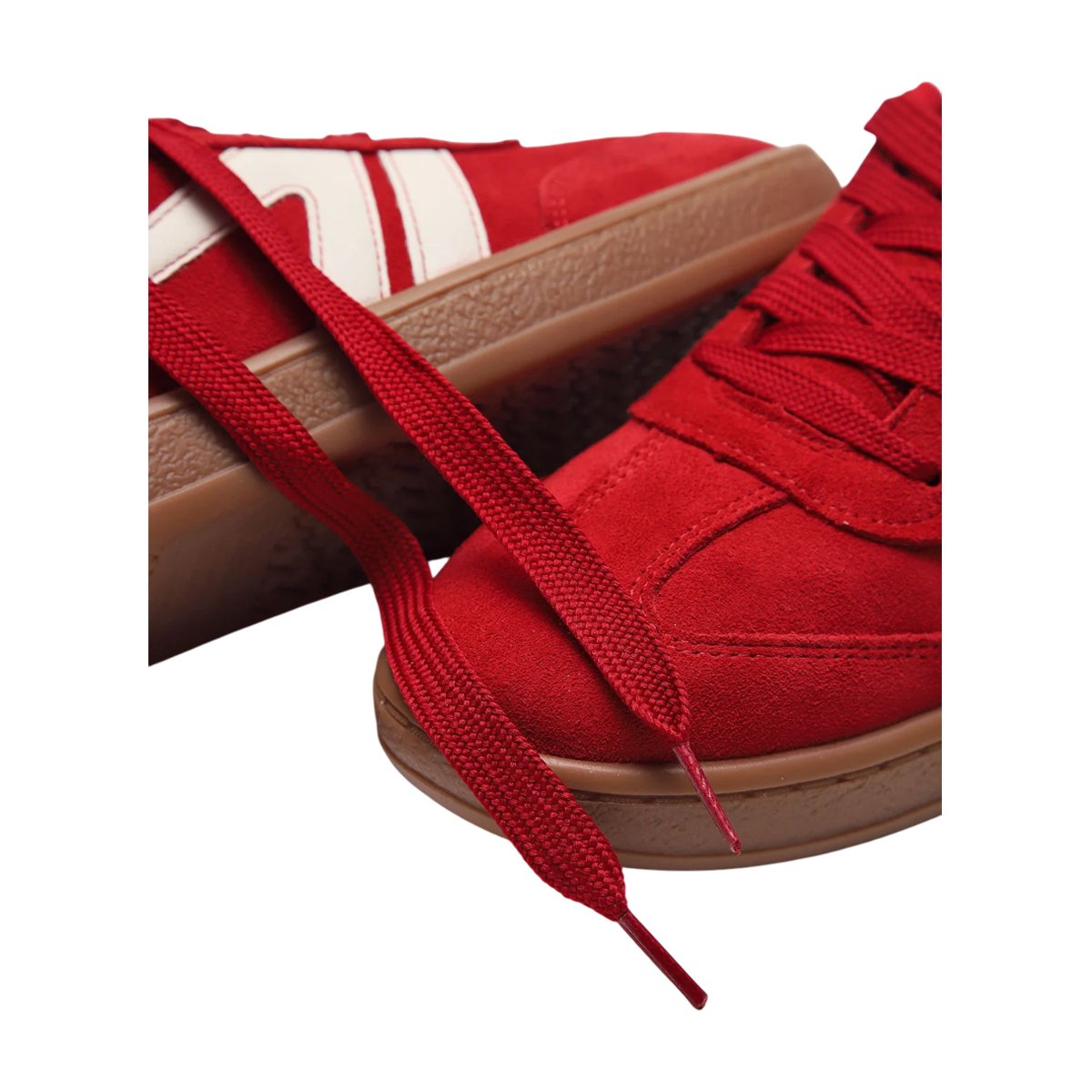 Tênis Feminino Dakota Casual Confortável Estiloso Cadarço Grosso Tendência 2025 Vermelho/Creme/Camel 7