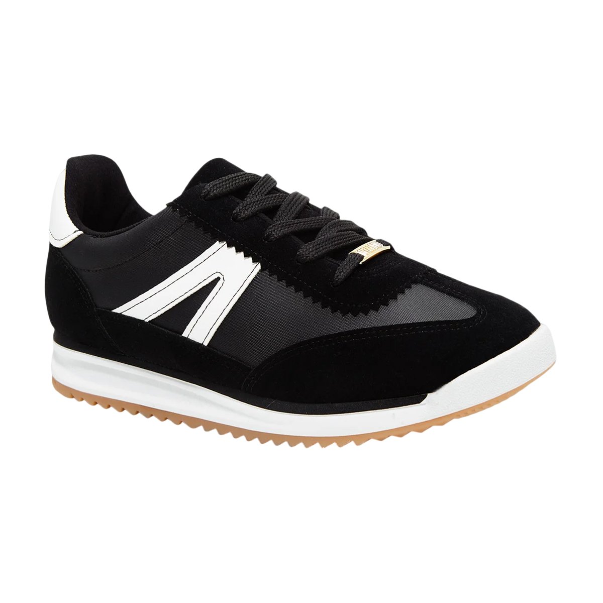 Tênis Feminino Vizzano Anabela Casual Confortável Design Moderno Preto/Branco 1