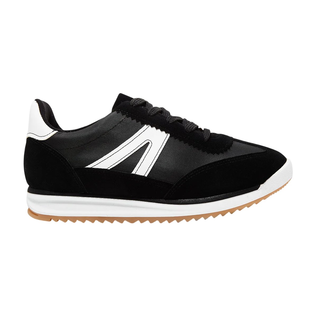 Tênis Feminino Vizzano Anabela Casual Confortável Design Moderno Preto/Branco 2