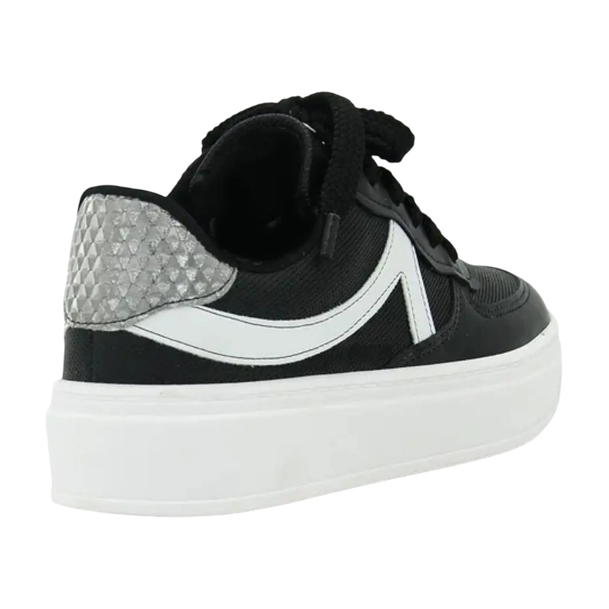 Tênis Feminino Beira Rio Casual Plataforma Confortável Preto/Branco 5